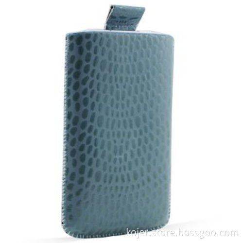 Mobile Phone Pouch with Retractable Pull-tab, Suitable for Apple's iPhone 4/4S, Made of PU Leather